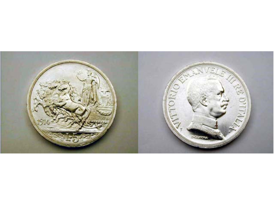 Vittorio Emanuele III, 5 Lire 1914