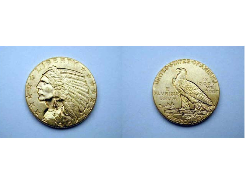 United States, 5 Dollars 1912 Indian Head