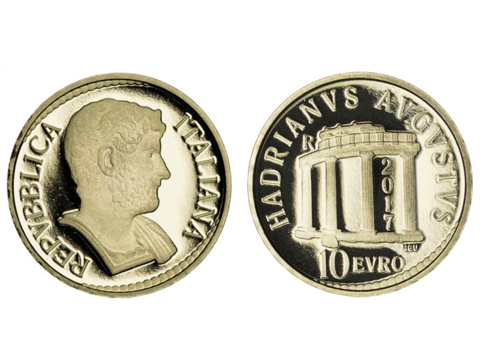 2017 10 Euro Roman Emperors Hadrian