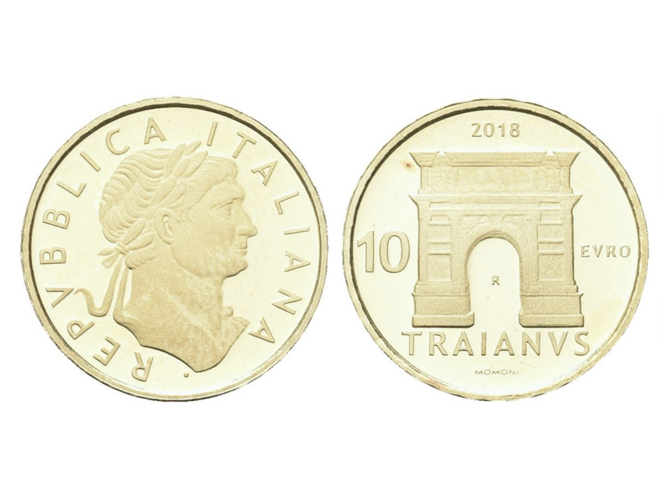 2018 10 Euro Imperatori romani Traiano