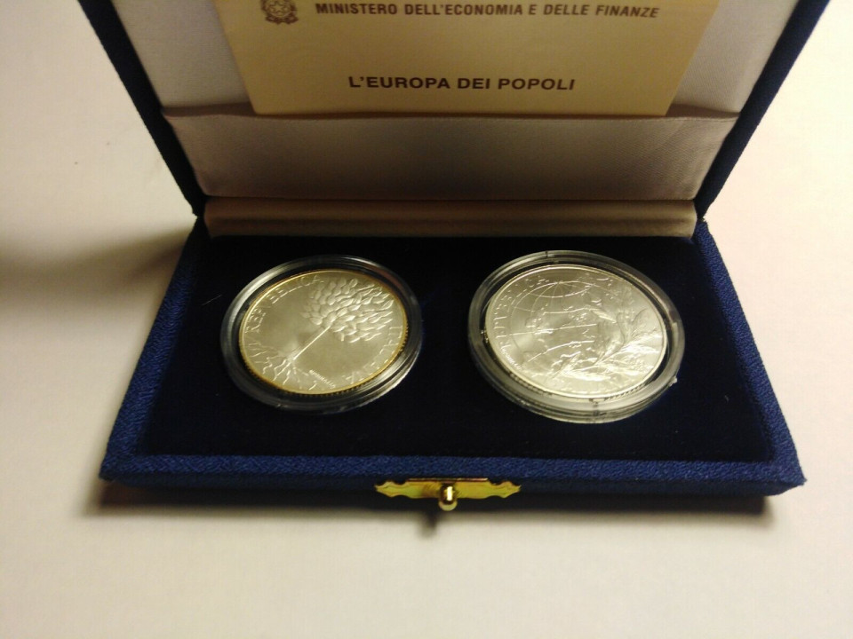 2003 5 +10 Euro L'Europa dei Popoli - Dittico