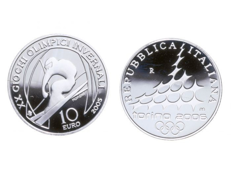 2005 5 + 10 Euro Turin Winter Olympics FS Third Issue