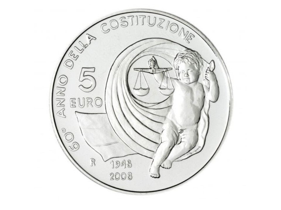 2008 5 Euro Costituzione