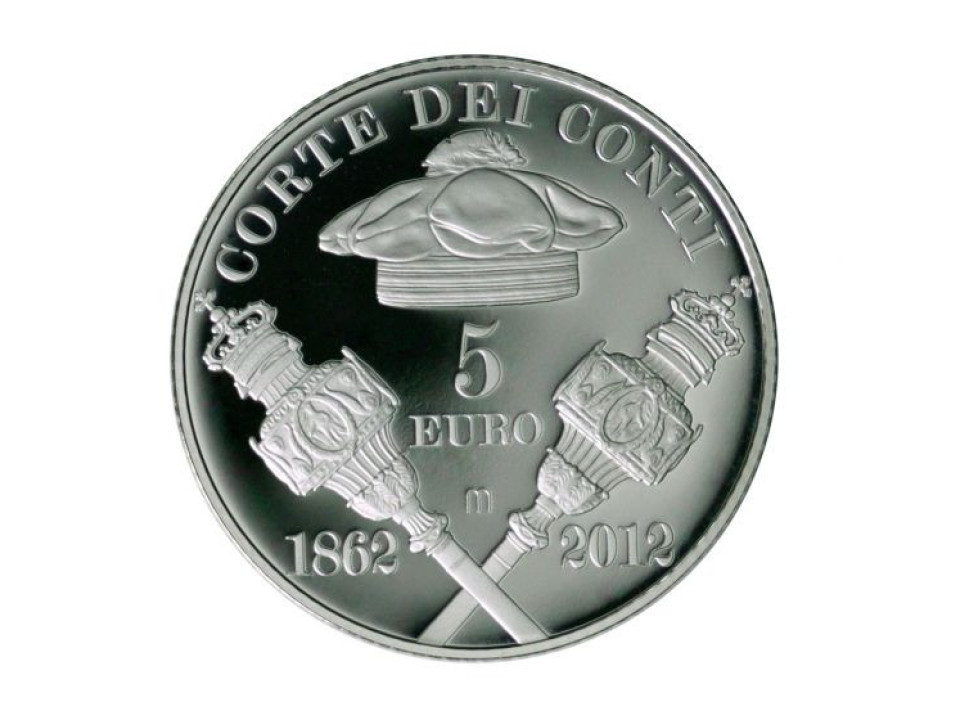 2012 5 Euro 150 Years of the Corte dei Conti