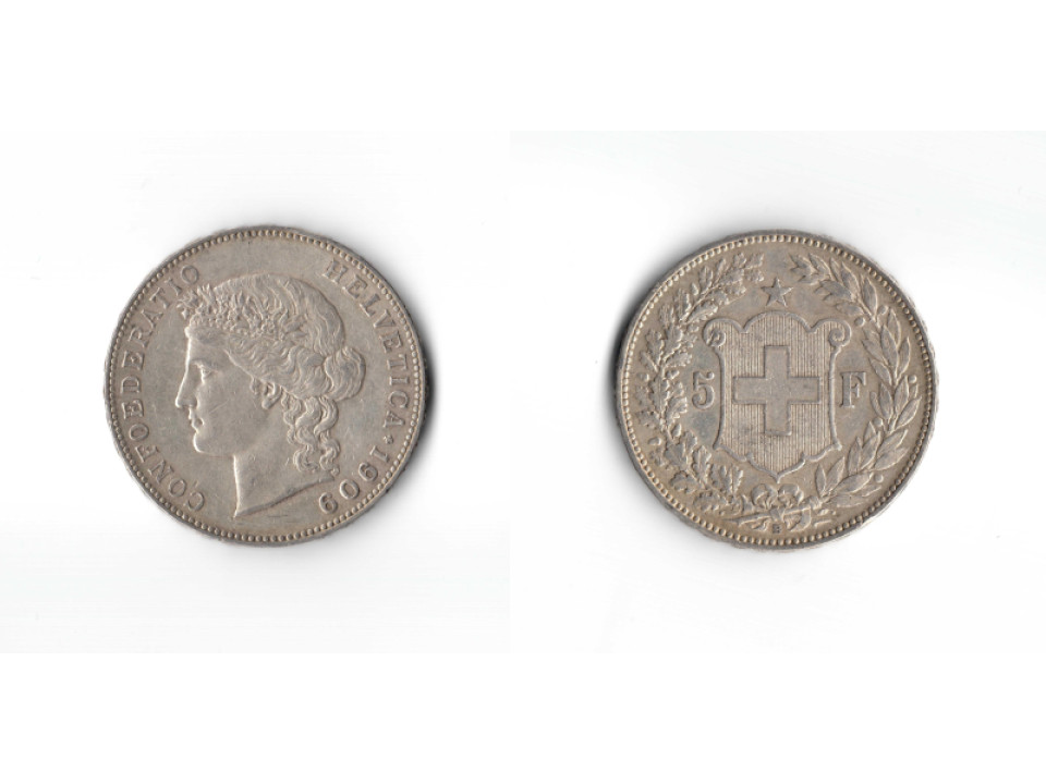 Svizzera, 5 Franchi 1909