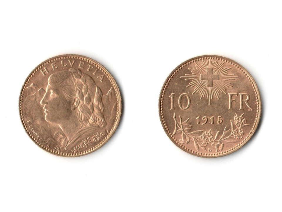 Svizzera, 10 Franchi 1915