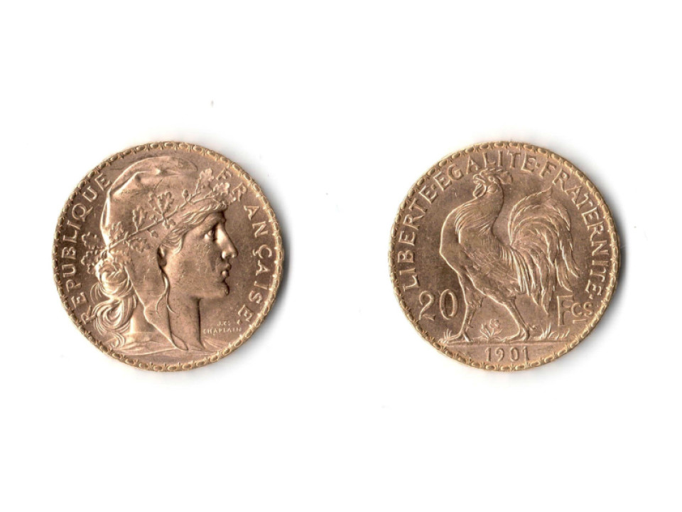 France, 20 Francs 1901 A