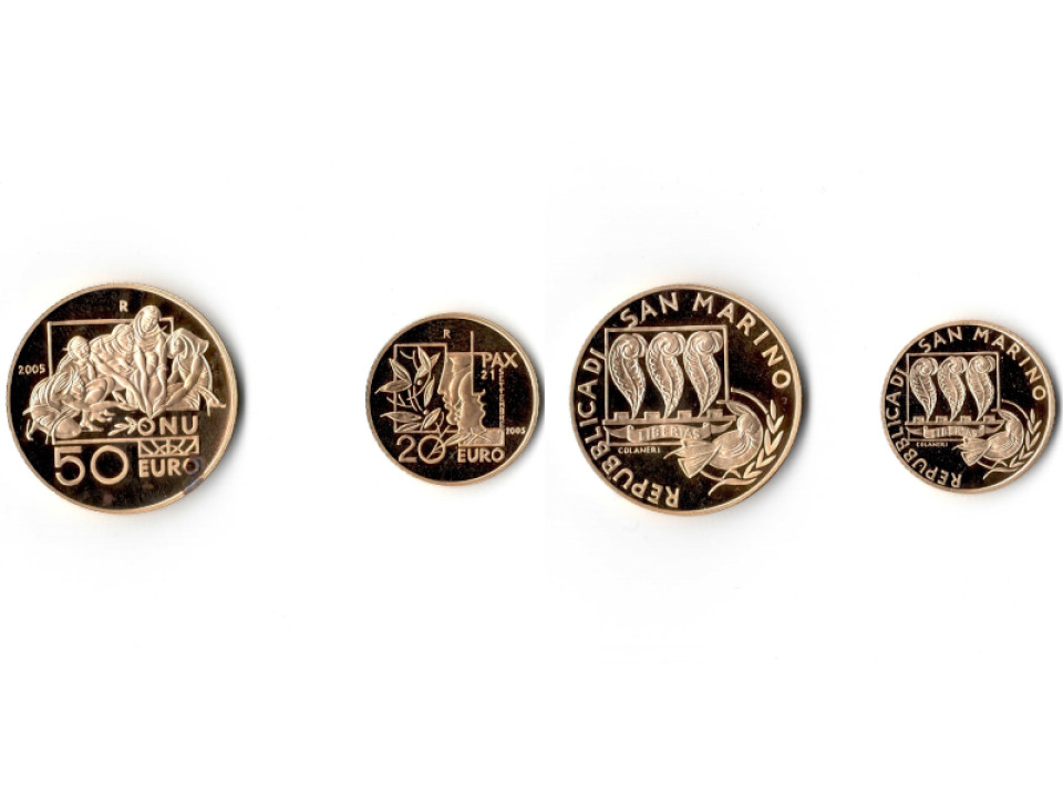 San Marino, 20+50 Euro 2005 ONU