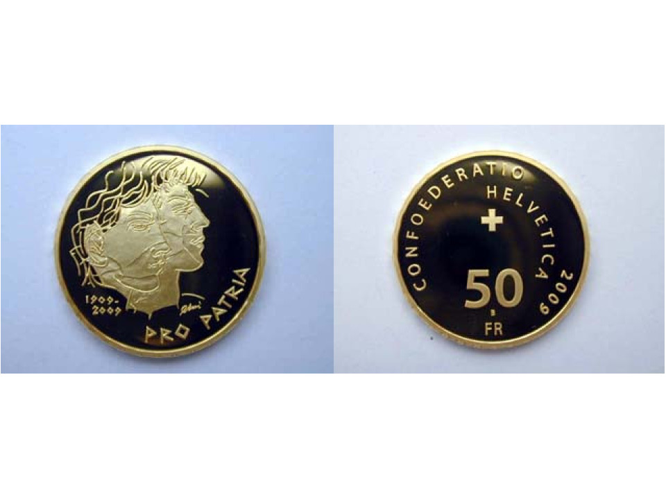 Svizzera, 50 Franchi 2009 Pro Patria