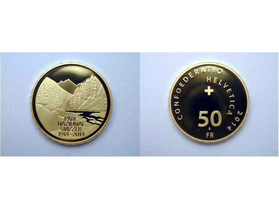 Svizzera, 50 Franchi 2014 Parco Nazionale Svizzero