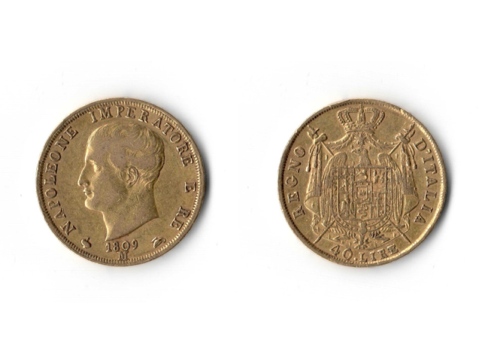 Milano, Napoleone I Re d' Italia 40 Lire 1809