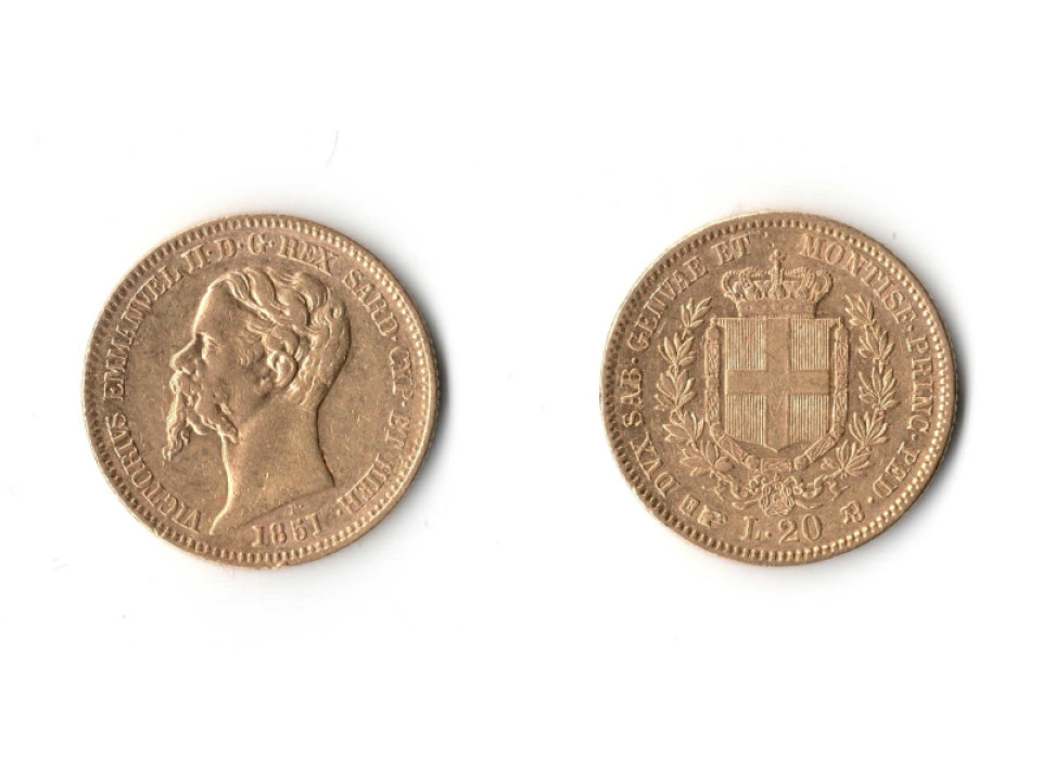20 Lire 1851 Torino
