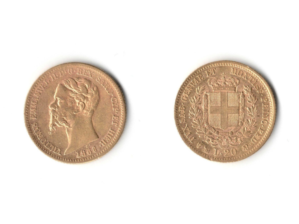 20 Lire 1856 Genoa
