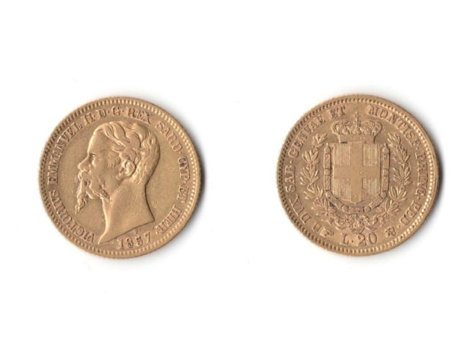 20 Lire 1857 Turin