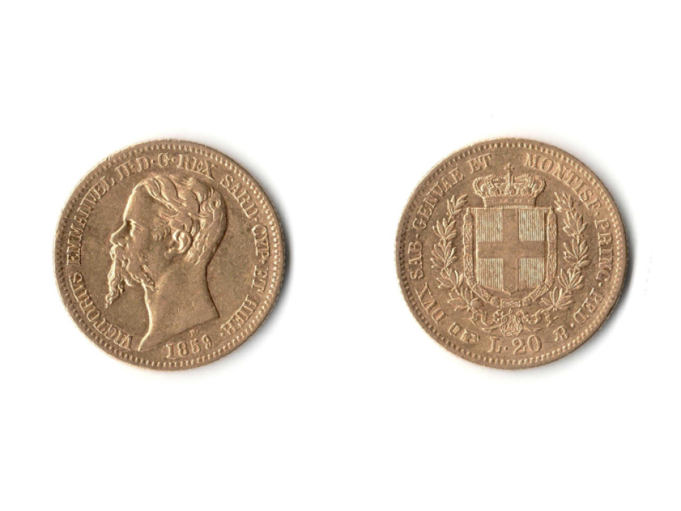 20 Lire 1859 Torino