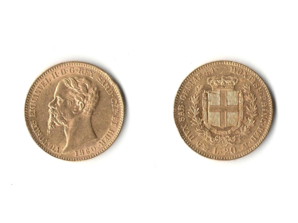 20 Lire 1860 Genoa