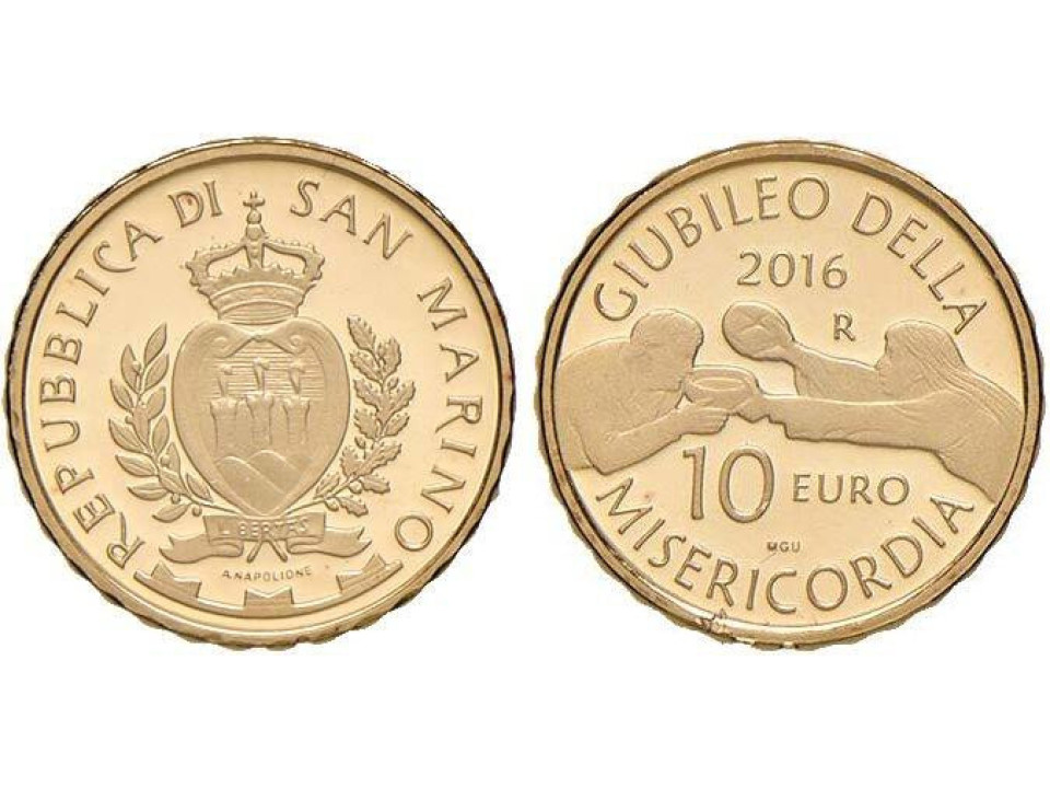 San Marino, 10 Euro 2016 Giubileo della Misericordia