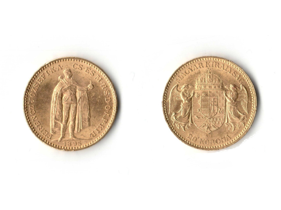 Hungary, 20 Korona 1895
