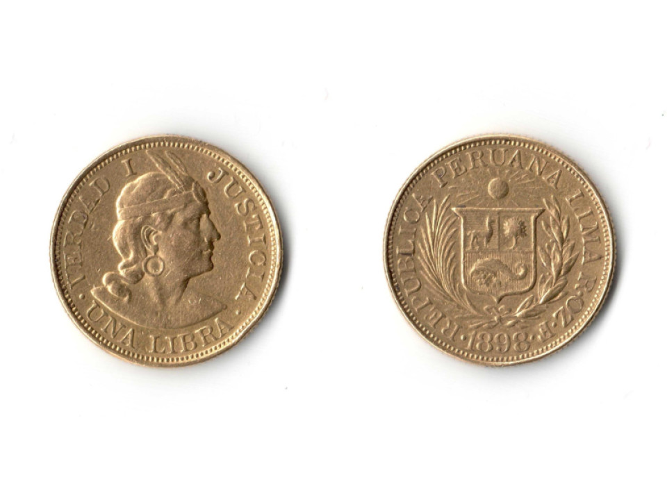 Perù 1 libra 1898
