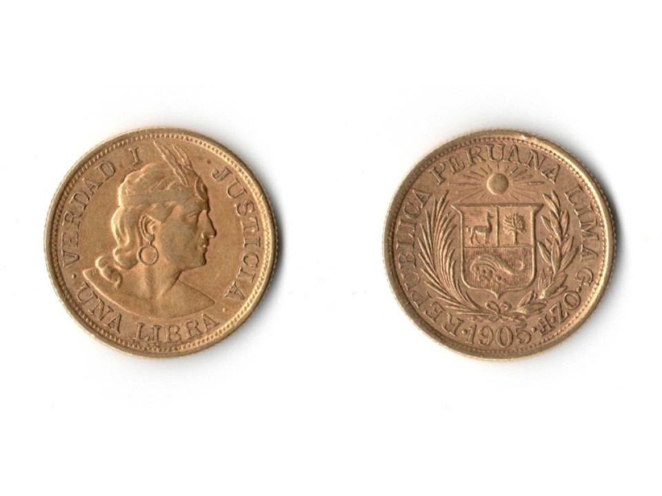 Perù 1 libra 1905