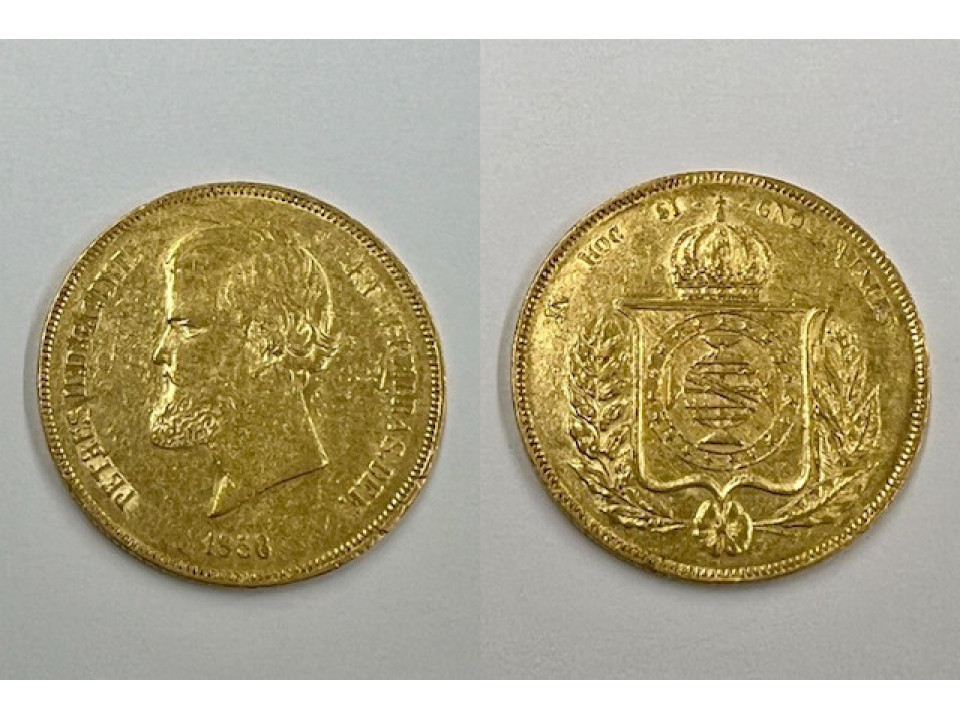 Brasile, Pietro II, 20000 Reis 1856