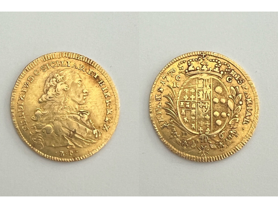 Naples, Ferdinando IV of Bourbon, 6 Ducats 1770 (8th type)