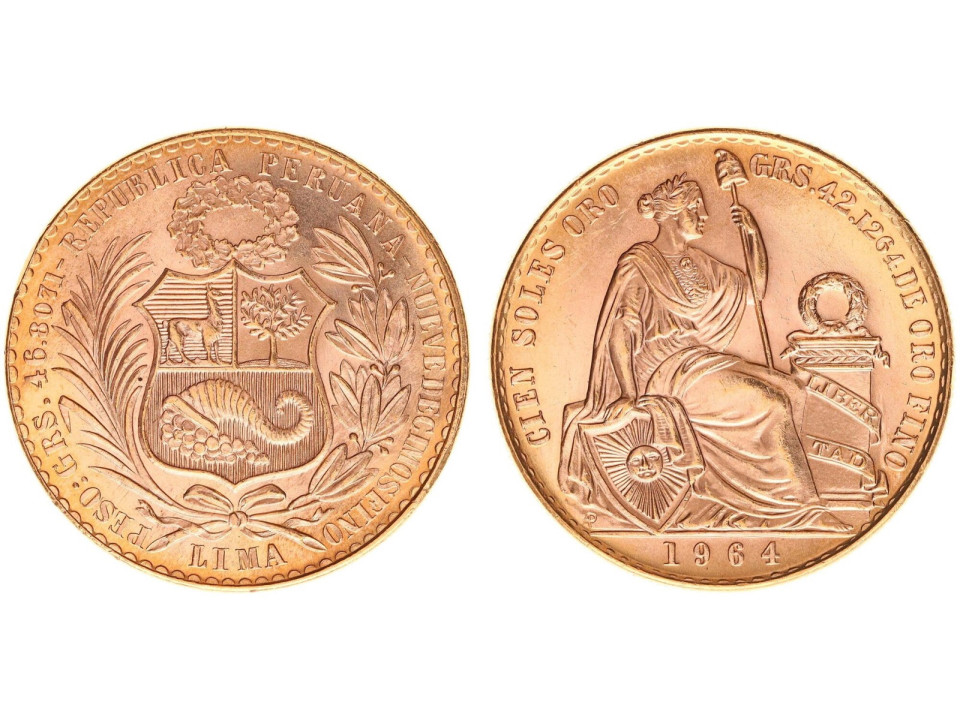Perù, 100 Soles 1964