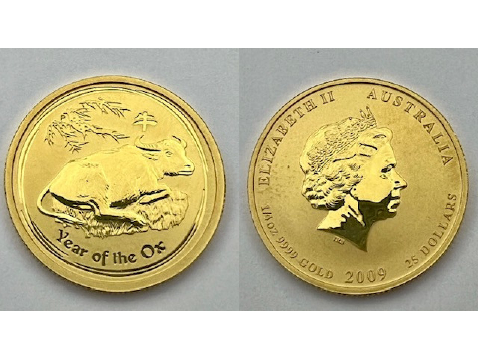 Australia, Elizabeth II, 25 Dollars 2009 Pig