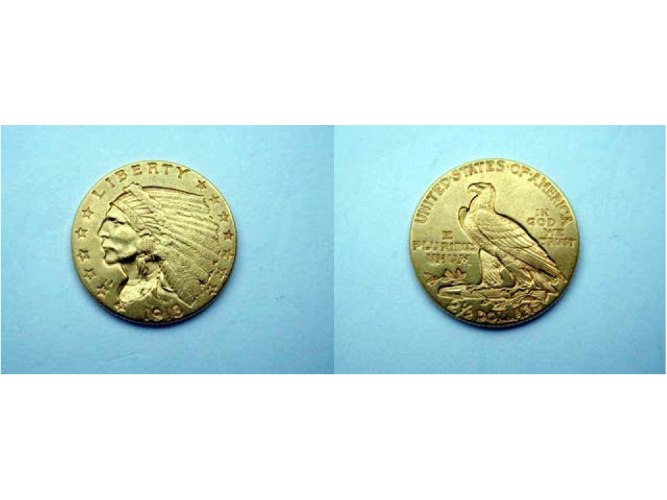 Stati Uniti, 2,5 Dollari 1913 Indiano