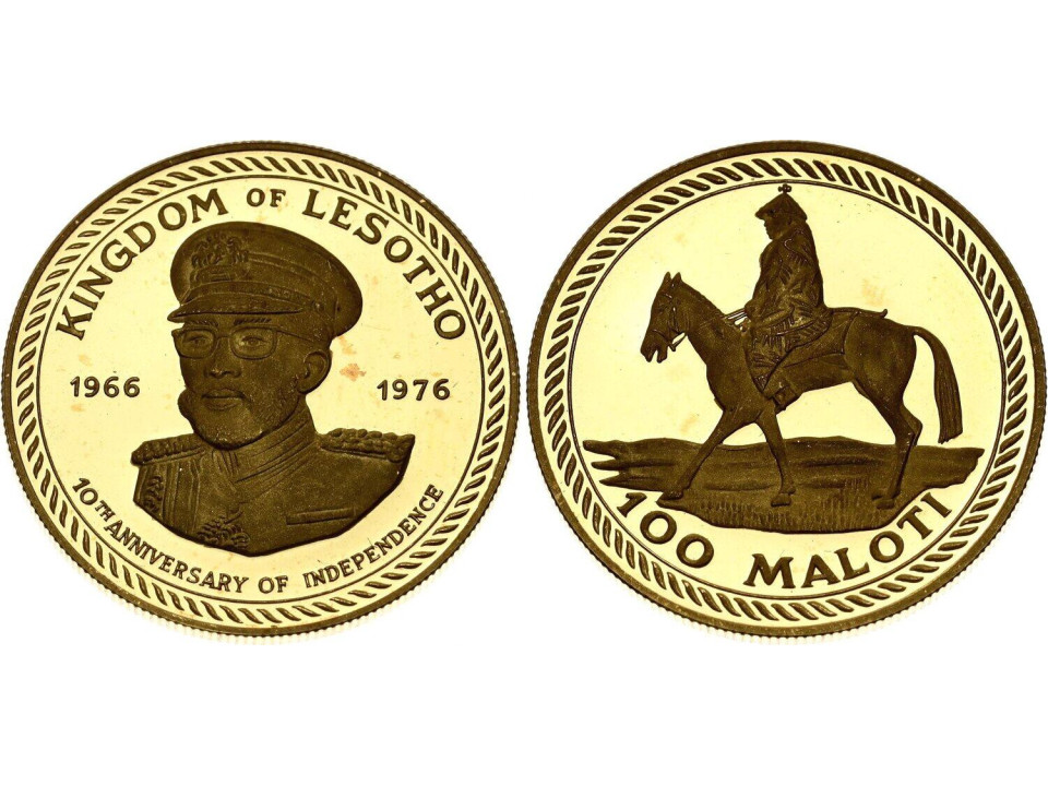 Lesotho, 100 Maloti 1976