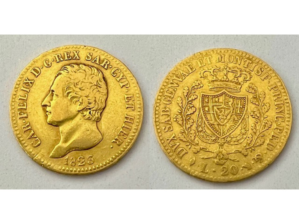 Carlo Felice, 20 Lire 1823 Turin