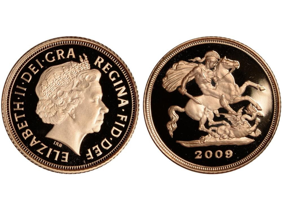 Inghilterra, Elisabetta II, Mezza Sterlina 2009