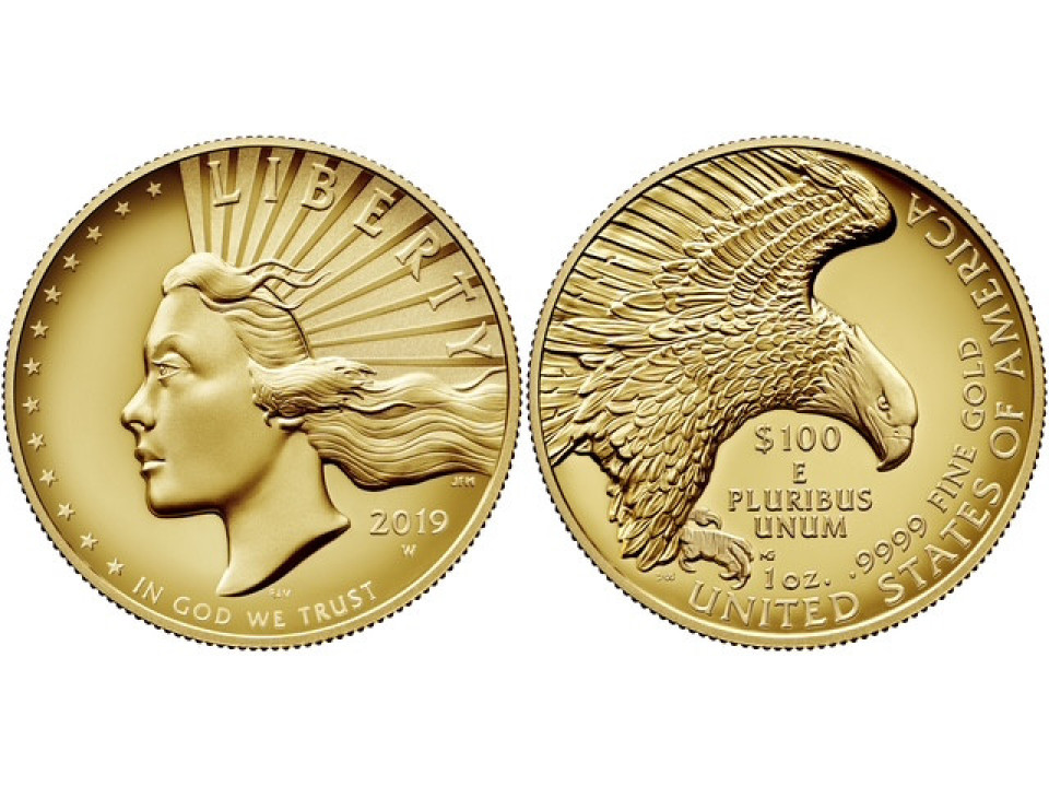 United States, 100 Dollars 2019 High Relief