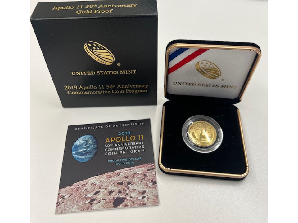 United States, 5 Dollars 2019 Apollo