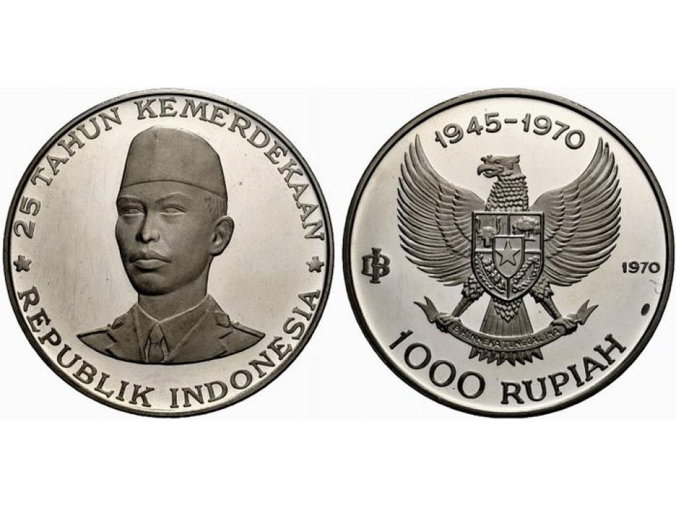 Indonesia, 1000 Rupiah 1970