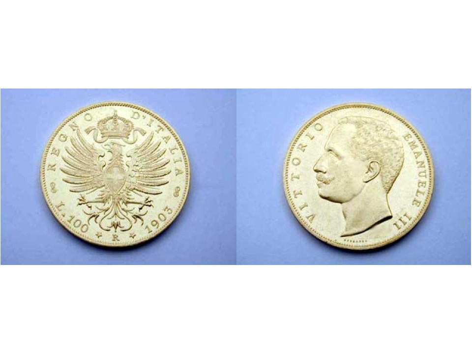 100 Lire 1903 Aquila Araldica