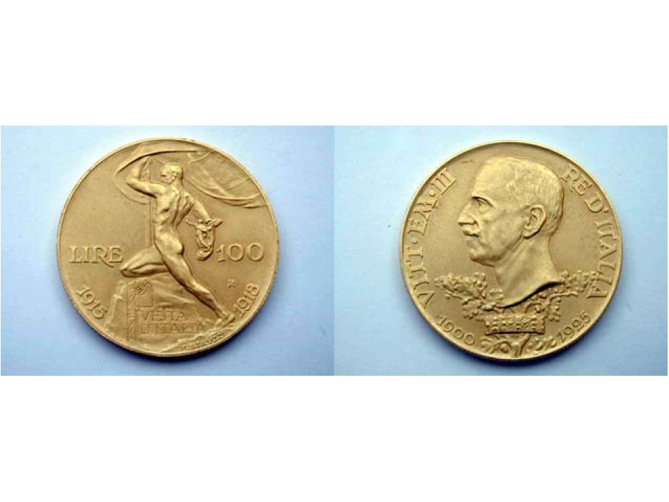 100 Lire 1925 Vetta d'Italia