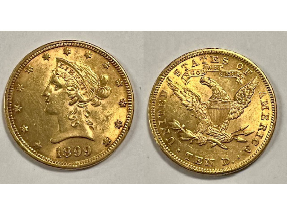 Stati Uniti, 10 Dollari 1899 Liberty