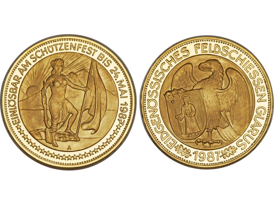 Switzerland, 1,000 Francs 1987