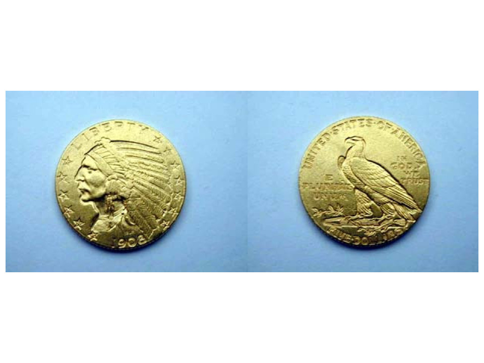 United States, 5 Dollars 1908 Indian Head