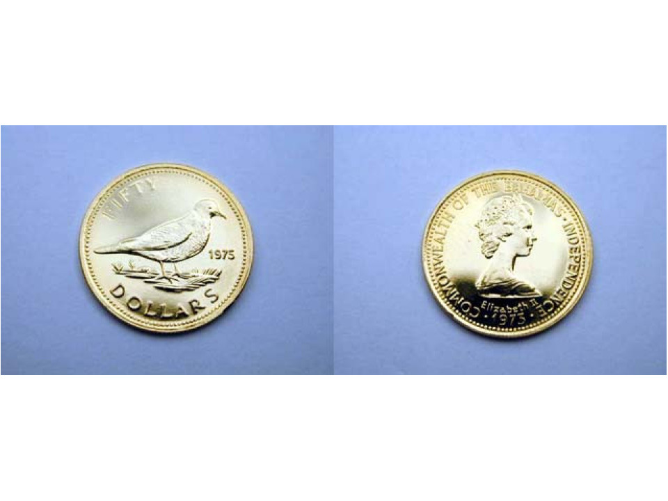 Bahamas, 50 Dollars 1975