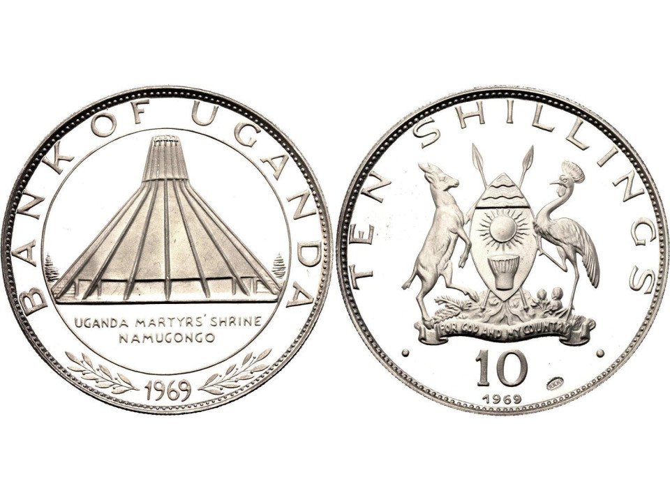 Uganda, 10 Shillings 1969