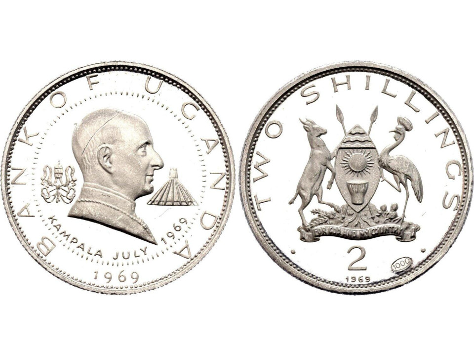 Uganda, 2 Shillings 1969