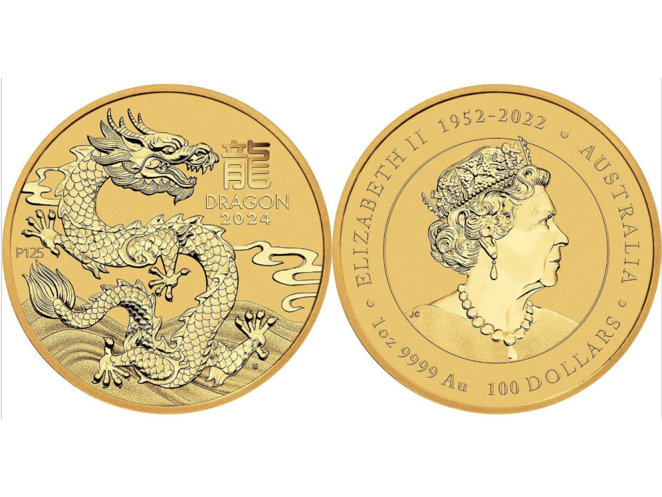 Australia, 100 Dollars 2024 Dragon
