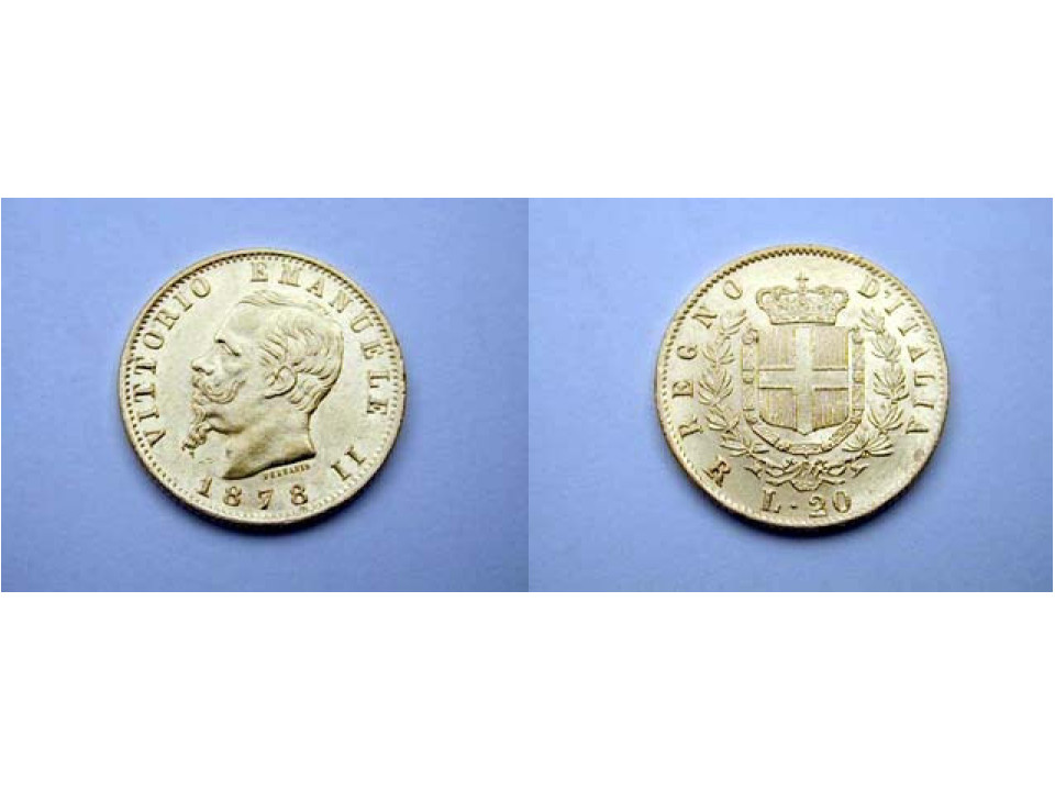 20 Lire 1878 Roma