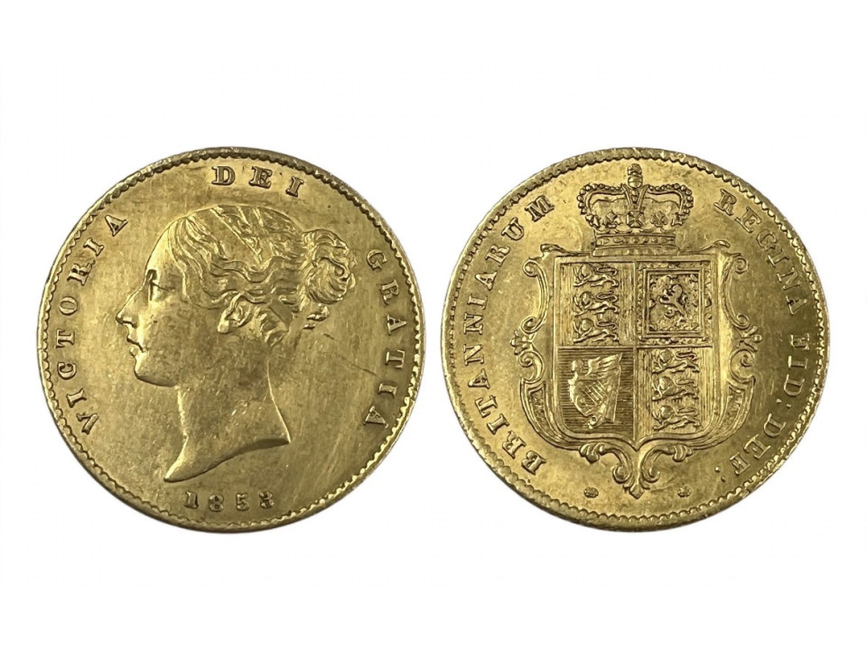Great Britain, Victoria, Half Sovereign 1853