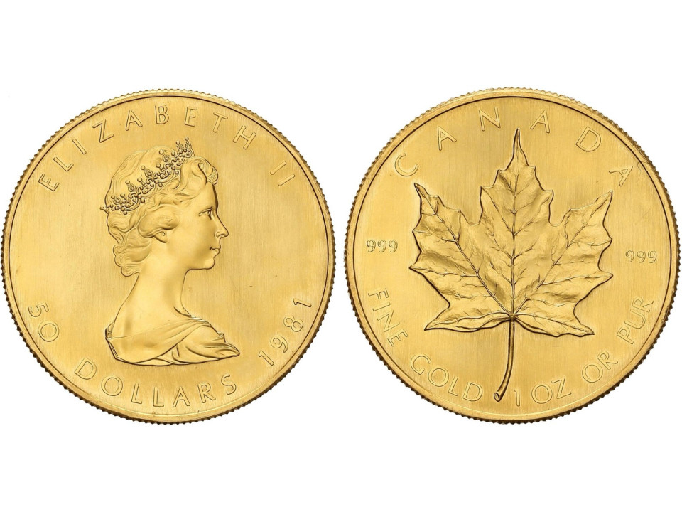 Canada, 50 Dollars Maple Leaf Gold (One Ounce)