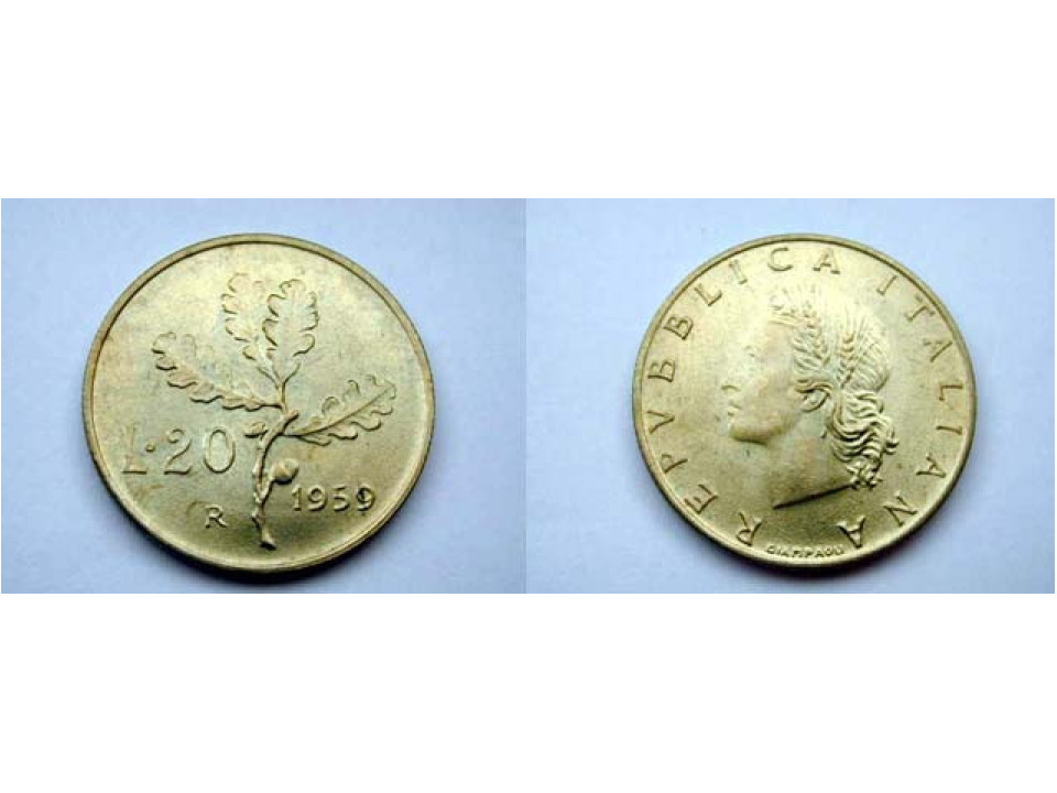 20 Lire 1959