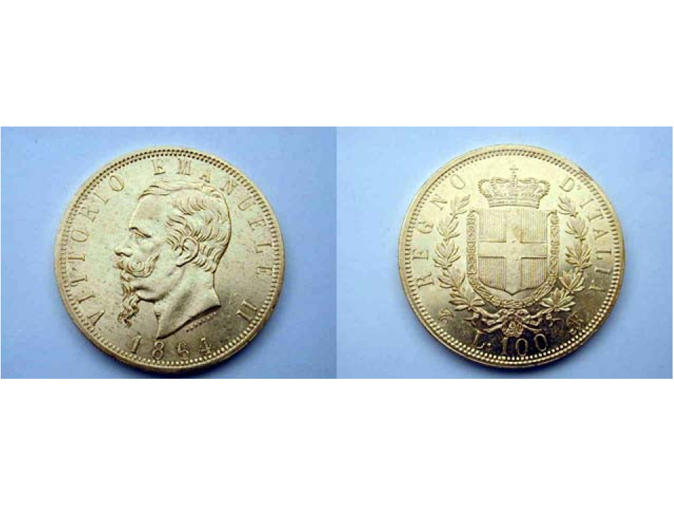 100 Lire 1864